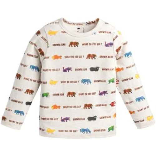 monica + andy Toddler Organic Long Sleeve Baseball Tee
