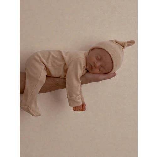 Biscuit / Organic 2-Way Zip Footie