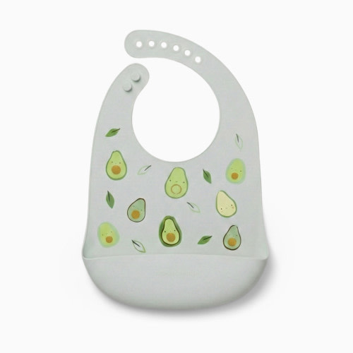 Loulou Lollipop Silicone Printed Bib 2.0 - Avocado
