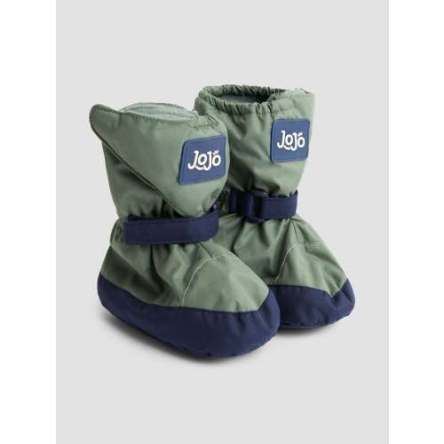 JoJo Maman Bébé Khaki Fleece Lined Booties