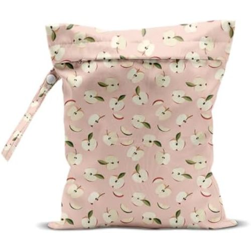 Wet Dry Bags Wet Bags Swimsuit Bag Beach Essentials Fruit Decor Apple Washable Reusable Waterproof Bag for Swimsuit Pool Beach Diapers Dirty Yoga Gym Clothes