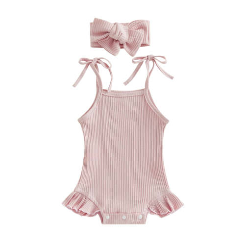 Ribbed Ruffle Onesie & Headband – The Ollie Bee