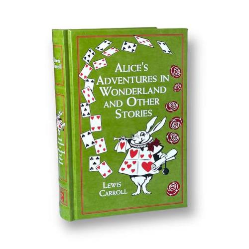 New ALICE'S ADVENTURES In Wonderland & more by Lewis Carroll - Collectible Deluxe Illustrated Edition - Classic Leather Bound Hardcover Book