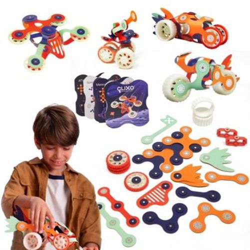 Clixo Space Mission Pack: Educational Magnetic Building Toys, Creative Thinking & Fine Motor Skills Development