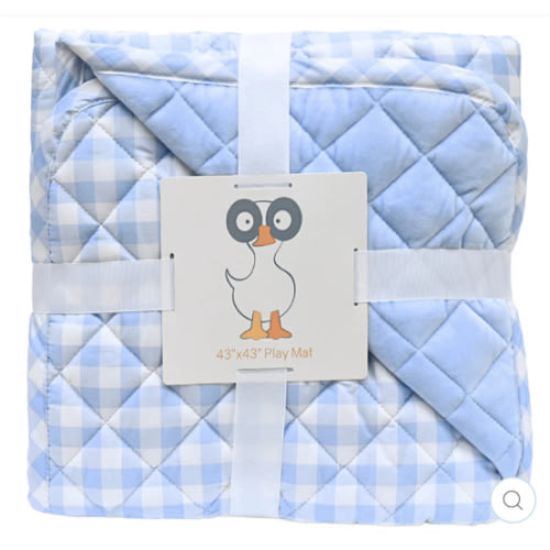 GooseWaddle Super Soft Play Mats - Cotton and Super Soft Quilted (Reve - Tommy - Goosewaddle® | Newborn Baby Blankets Toys Teethers Bibs & More