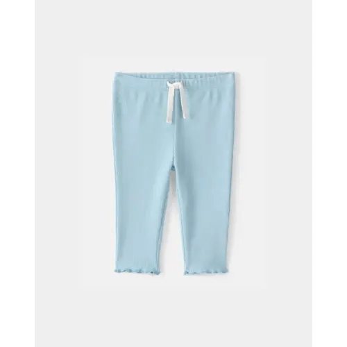 Baby Girl Rib Pants - Blue | Carter's 9M