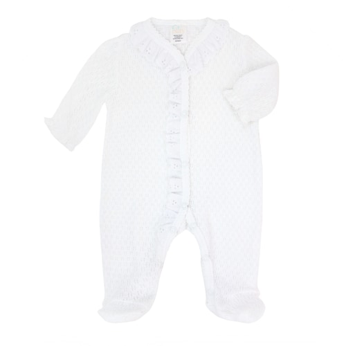 Paty Knit Eyelet Footie