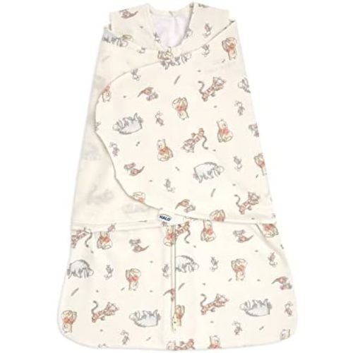 HALO 100% Cotton Sleepsack Swaddle, 3-Way Adjustable Wearable Blanket, TOG 1.5