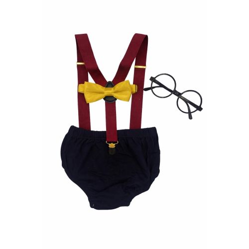Smash Cake Wizard's First Birthday in Style with Our Unique Wizard Cake Smash Outfit - Ideal for Magical Photoshoots!