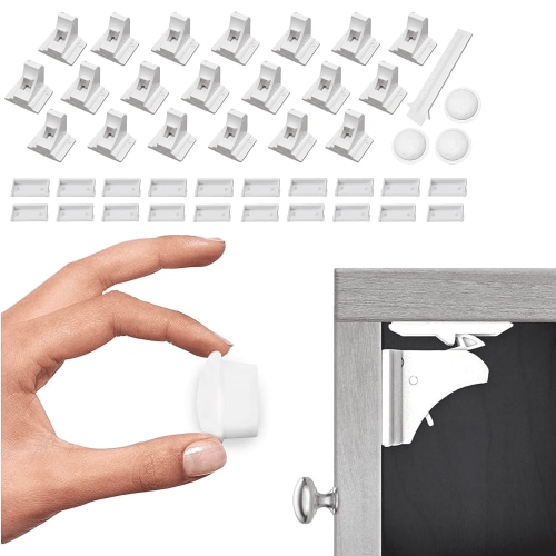 M·SOutGone, Magnetic Cabinet Locks, 20 Pack, White