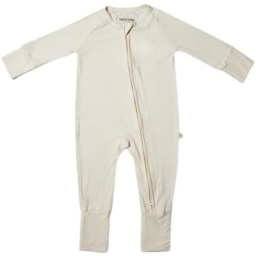Ribbed Bamboo Baby Romper, Ribbed Bamboo Baby Pajamas & Loungewear–Newborn- 12-Months Gender Neutral Essentials