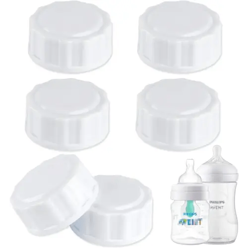 (6-PCs) Travel Bottle Caps Compatible with Avent Bottles, Bottle Lids Replacement