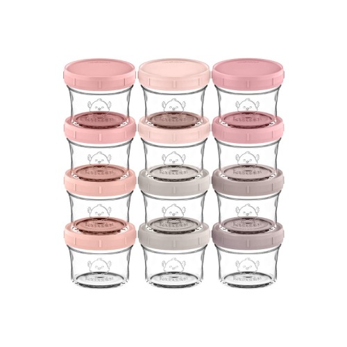 12-Pack Prep Jars Baby Food Storage Glass Containers