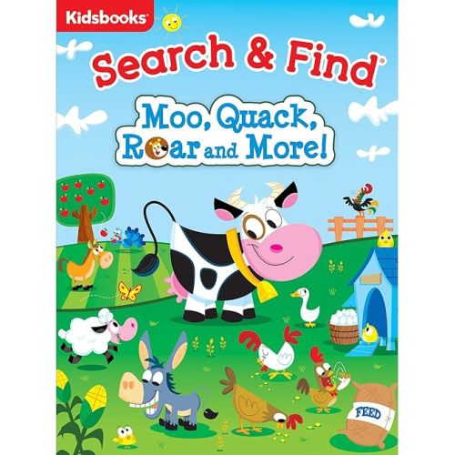 My First Search & Find: Moo, Quack, Roar and More! - Search for Animals in a Variety of Natural Environments, Ages 2 and Up – Part of the My First Search & Find Series Board book – Sound Book, October 1, 2019