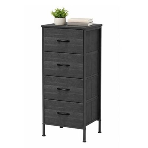 Alvantor Dresser for Bedroom with 4/5 Storage Drawers, Dressers Chest of Drawers Fabric Dresser with Sturdy Steel Frame, Wooden Top Cabinet