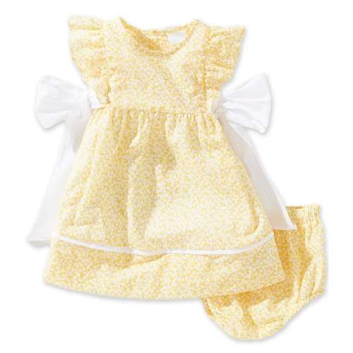 Edgehill Collection Baby Girls Side-Tie Sleeveless Floral Dress