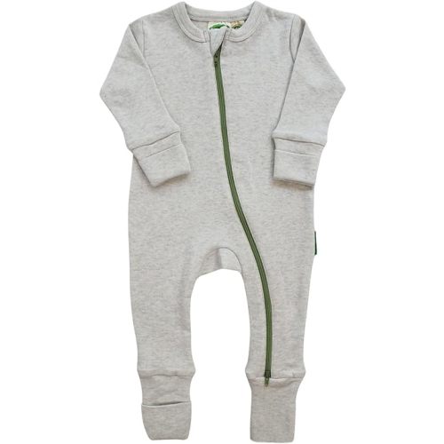 PARADE Organic Snuggle Soft Melange '2-Way' Zipper Romper