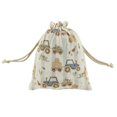 Tractor Trails Bamboo Crib Sheet