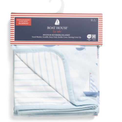 Andiamo Sailboats Stroller Blanket | Baby Gear & Essentials | Marshalls