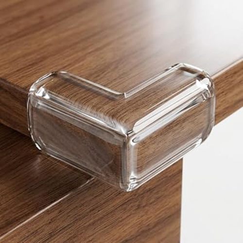 Extra Large & Ultra-Safe Baby Corner Protector Guards - 16-Piece Transparent Table Corner Protectors for Furniture, Super Strong Adhesive, Easy to Install Child Safety Set (Transparent, L-Shaped)