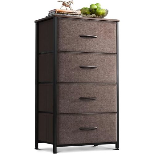 AODK Small Dresser for Bedroom with 4 Storage Drawers, Brown
