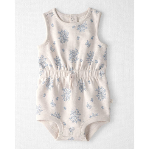Baby Girl Organic Cotton Romper in Royal Bloom Print - Little Planet | Carter's