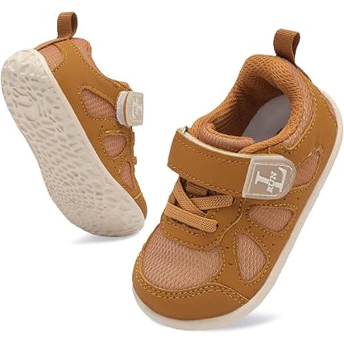 L-RUN Baby Shoes Boys Girls First Walkers Breathable Infant Sneakers Flexible Non-Slip Sole Walking Shoes for Toddlers