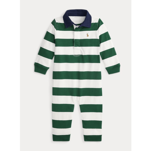 Striped Cotton Rugby Coverall