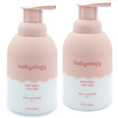 100% Edible Ingredients - Organic Baby Lotion - Clinically Tested - Calming & Rich Moisture for Sensitive Skin - Daily Care - Non-scented (12 Fl Oz (Pack of 2))