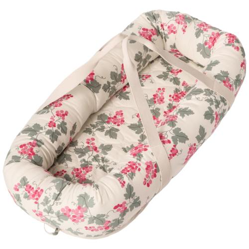 Grapes Pink Quilted Baby Nest from Garbo & Friends | RoyalDesign