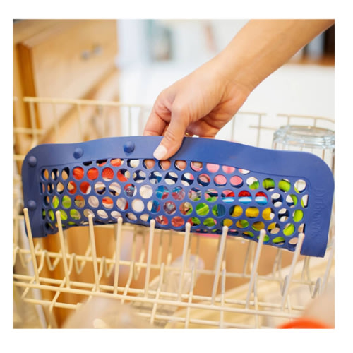 Dr. Brown's 100 % Silicone Baby Bottle Dishwasher Bag with Adjustable Sizing for Small Parts,Bottle Nipples,Breast Pump Accessories and Pacifiers