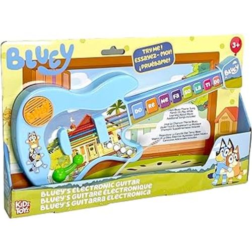 Bluey Music Time Electronic Learn to Play Guitar - Portable Learning Guitar Musical Education Learning Toy