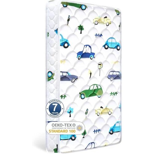 Premium Foam Baby Crib Mattress & Toddler Mattress–Breathable- 52" x 27.6" x 5",Non-Toxic, 100% Soft, Medium Firm Toddler Mattress Fits Standard Full-Size Crib and Toddler Beds