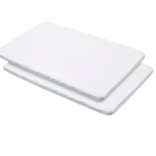 BreathableBaby All-in-One Fitted Sheet & Waterproof Cover, For 39" x 27" Play Yard Mattress , White