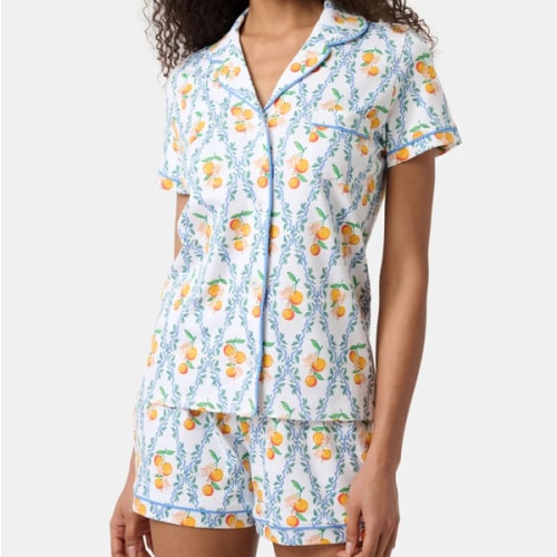 Clementine Trellis Polo Pajamas