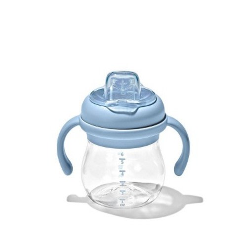 OXO 6oz Tot Transitions Soft Spout Sippy Cup with Removable Handles - Dusk