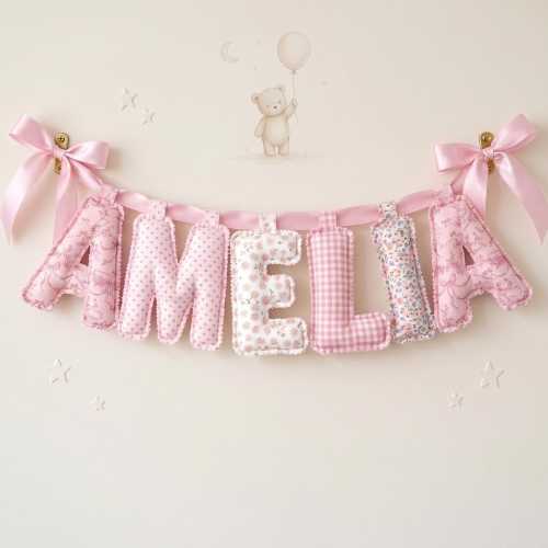 Custom Name Banner / Quilted Letters