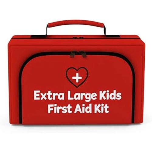 Family First Aid & CPR Kit - Emergency Medical Kit for the Entire Family, Child, Kids, and Youth. Perfect for Camping, Travel, Car, Hiking, Sports, Outdoor, and Home - First Aid Guide Life Safety Pro