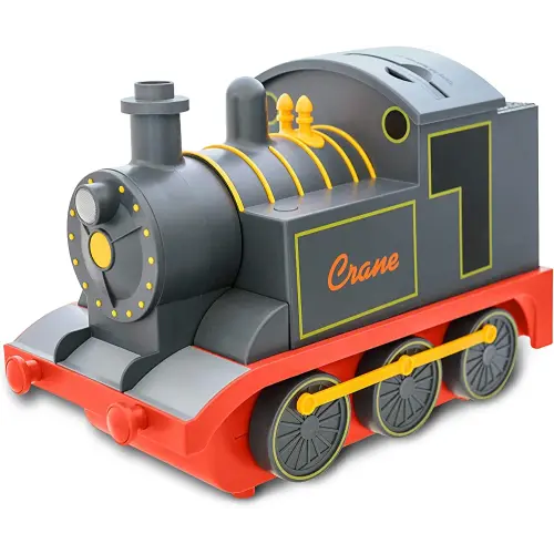 Crane Cool Mist Ultrasonic Baby Humidifier for Nursery and Kids Room, Auto Shut Off 1 Gallon, Optional Filter, Playful Design, Train