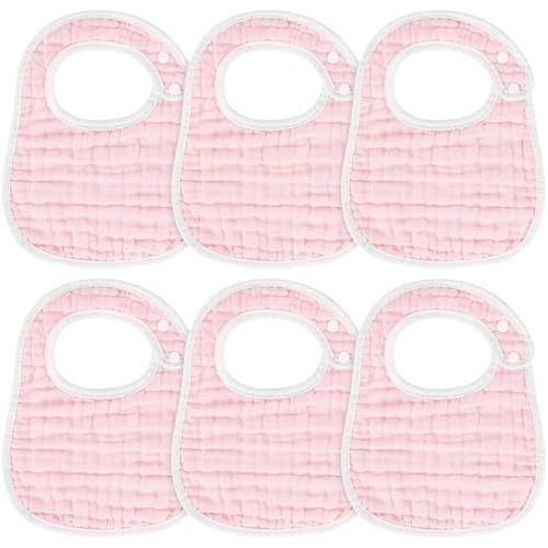 Accmor Muslin Baby Bibs, 6 Pack Soft Cotton Baby Bandana Drool Bibs for Boys Girls Teething and Drooling