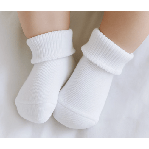 Magnolia Baby Unisex Essentials White Socks - White Trim
