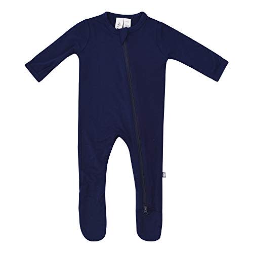 KYTE BABY Unisex Zipper Closure Footies, Rayon Made From Bamboo, 0-24 Months