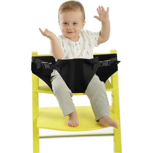 Baby Harness Seat for High Chair, Portable Feeding Seat Belt with Strap Toddler Safety Seat Belt Foldable Baby Booster Harness Belt for Restaurant Shopping Cart Travel