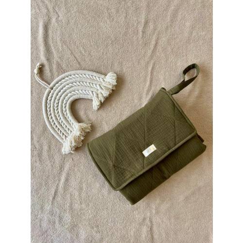 Organic Cotton Portable Changing Pad: Waterproof Travel Nappy Mat