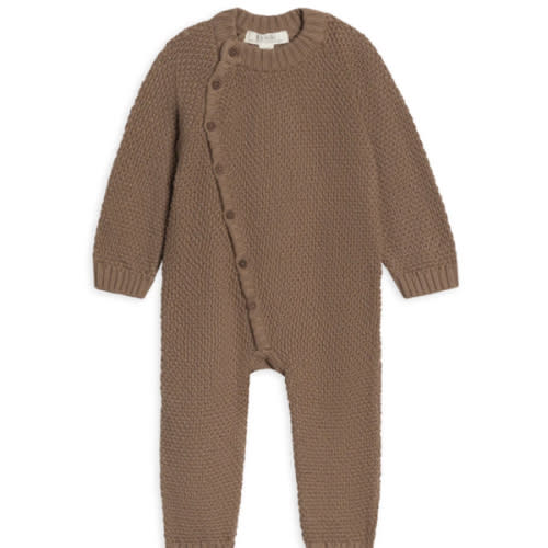 Casey Seed Stitch Sweater Knit Kimono Romper