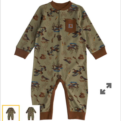 Boys' Long Sleeve Duck Print Coverall (Baby) | Kids' Graphics | Carhartt