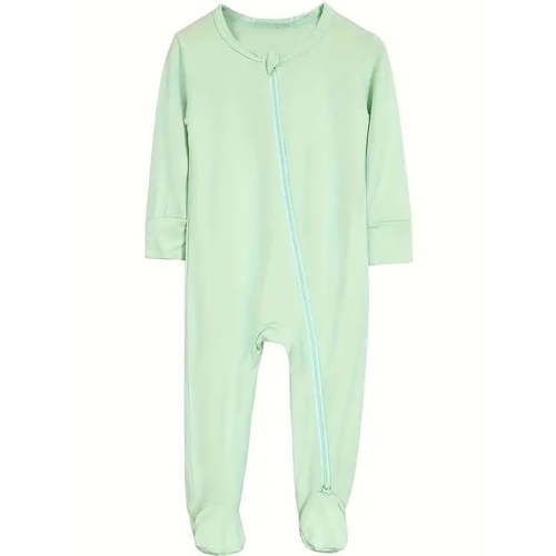 WIBACKER Unisex Baby Bamboo Footies Pajamas, Buttery Soft Sleep 'N Play PJs, 2-Way Zipper Closure, 0-18 Months
