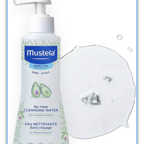 Mustela No-Rinse Micellar Cleansing Water for Babies - Made with Natural Avocado Perseose & Aloe Vera - Safely Cleans Baby's Face, Hands & Diaper Area - 1 or 2-Pack - Various Sizes