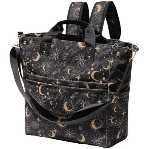 Diaper Backpack Totepack Crossbody 3 in 1 Laptop Tote with Insulated Pocket
