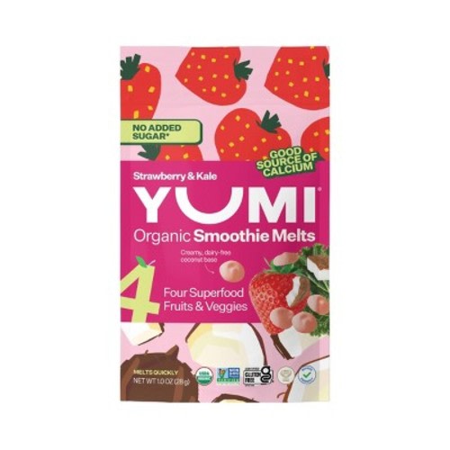 YUMI Smoothie Melts Baby Meals - Strawberry & Kale - 1oz